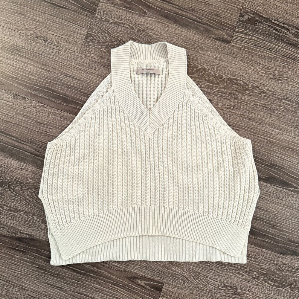All saints Manson Cropped Vest